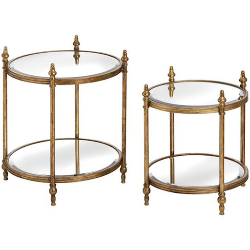 Antique Gold Round Tables