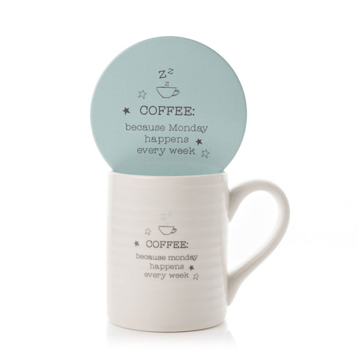 Monday Coffee | Mug & Coaster