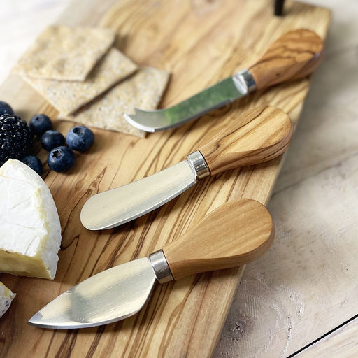 Mini Cheese Knives | Olive Wood