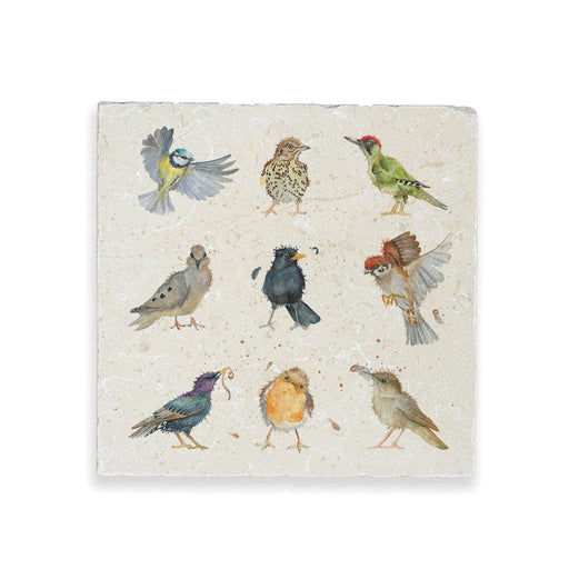 *Collection Only* Birds Large Marble Platter