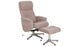 Sand Rayna Recliner with Footstool