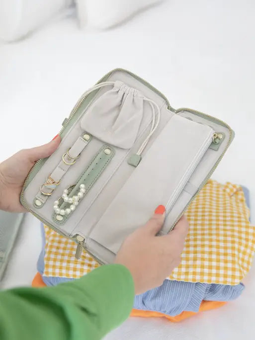 Jewellery Roll | Sage Green