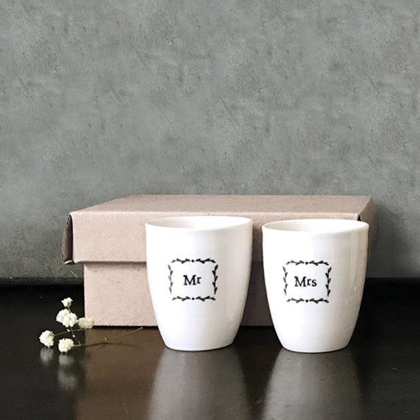Mr & Mrs | Egg Cup Duo