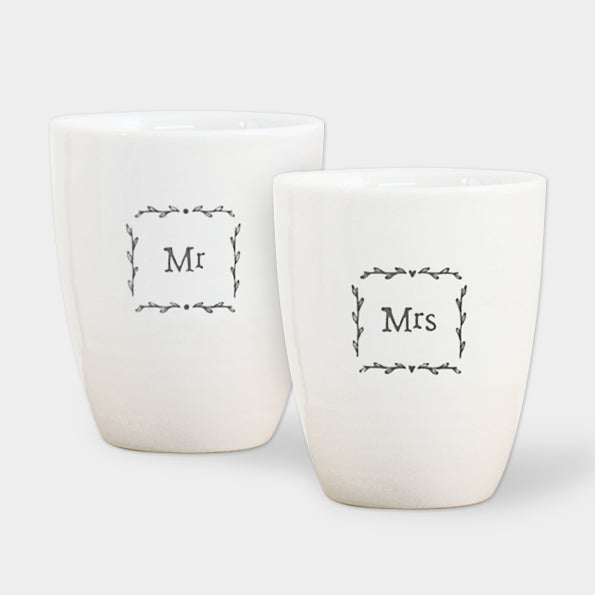 Mr & Mrs | Egg Cup Duo