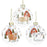 Clear Glass Baubles with Farmyard Animals