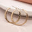 Worn Gold Hammered Hoops