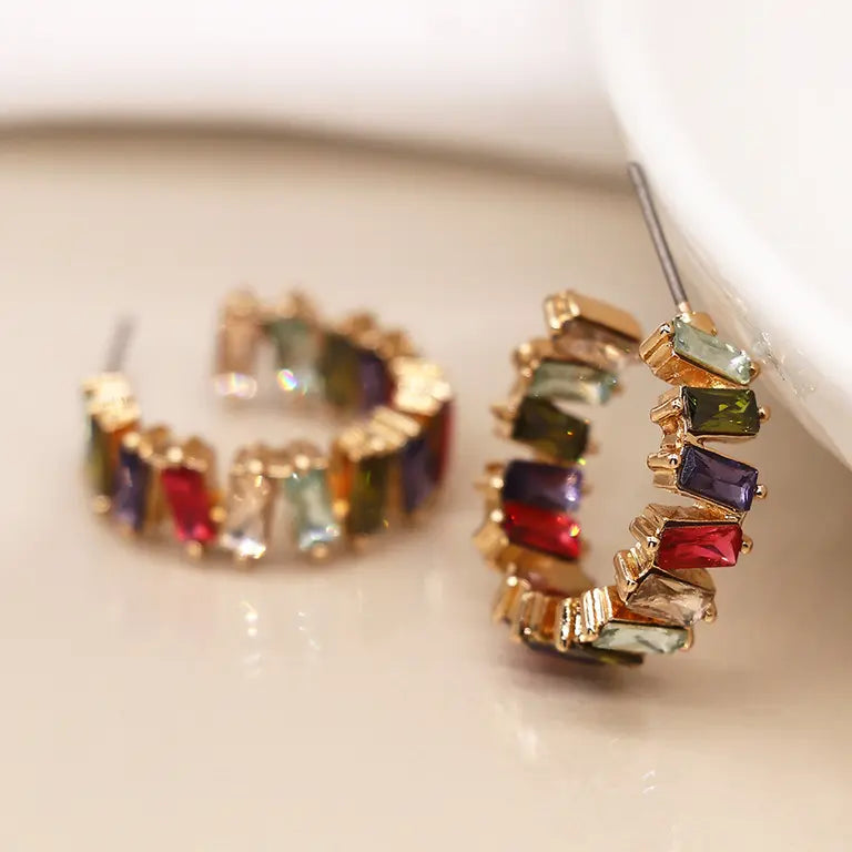 Staggered Claw | Multicolour Hoops