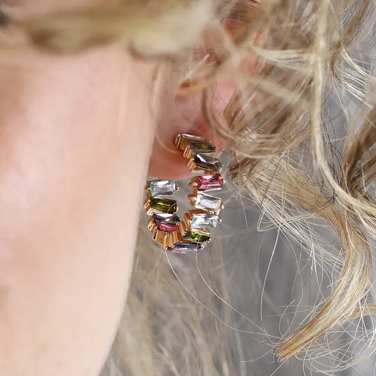 Staggered Claw | Multicolour Hoops