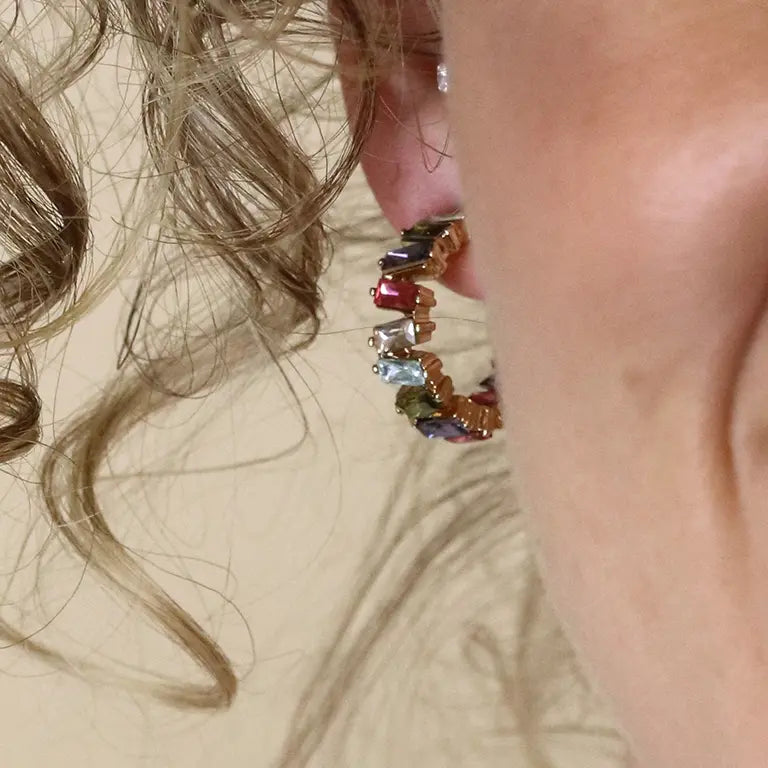 Staggered Claw | Multicolour Hoops