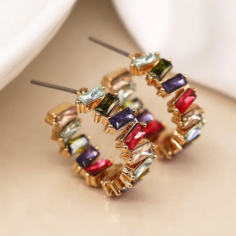 Staggered Claw | Multicolour Hoops