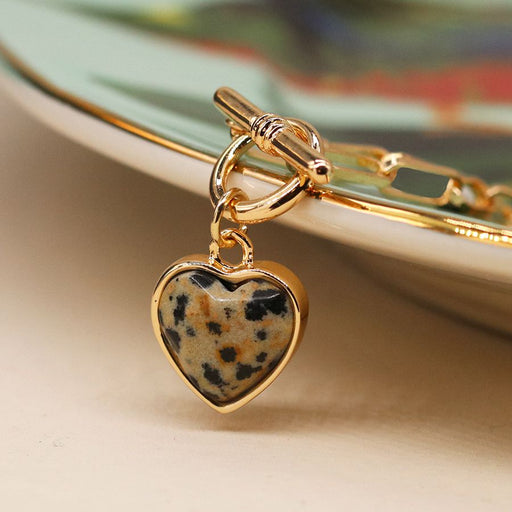 Golden Dalmation Heart Necklace