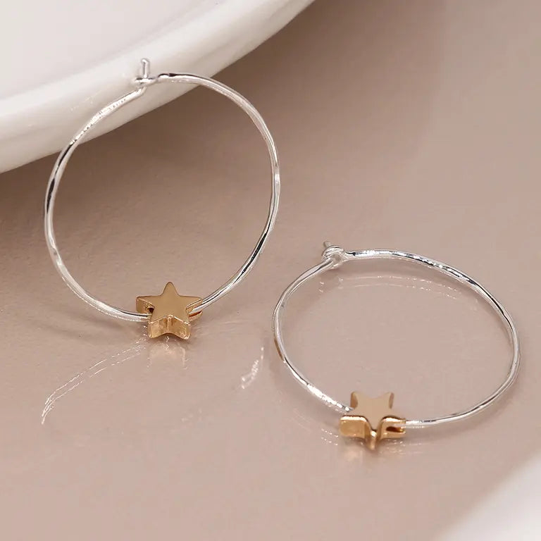 Organic Star Hoops