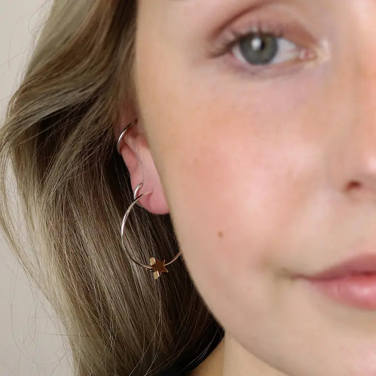Organic Star Hoops