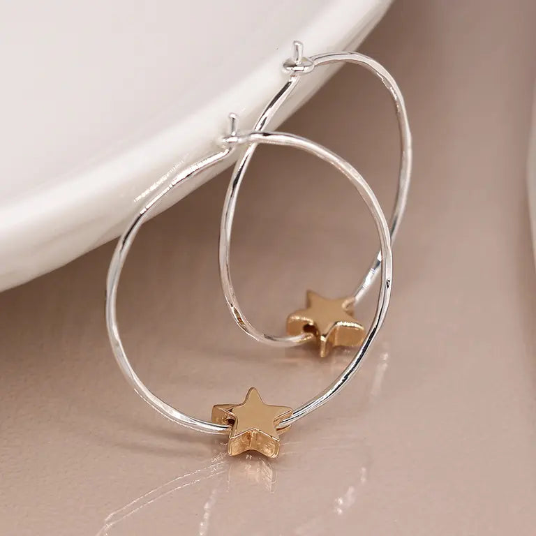 Organic Star Hoops