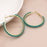 Aqua Large Hoops