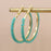 Aqua Large Hoops