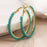 Aqua Large Hoops