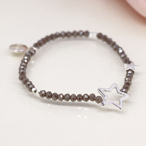 Grey Beads | Star Bracelet