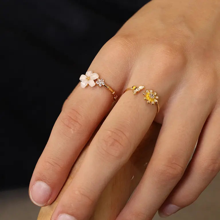 White Flower Ring