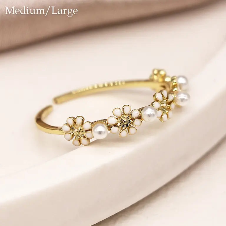 Daisy Floral Ring