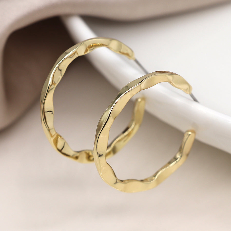 Irregular Hoop | Golden Earrings