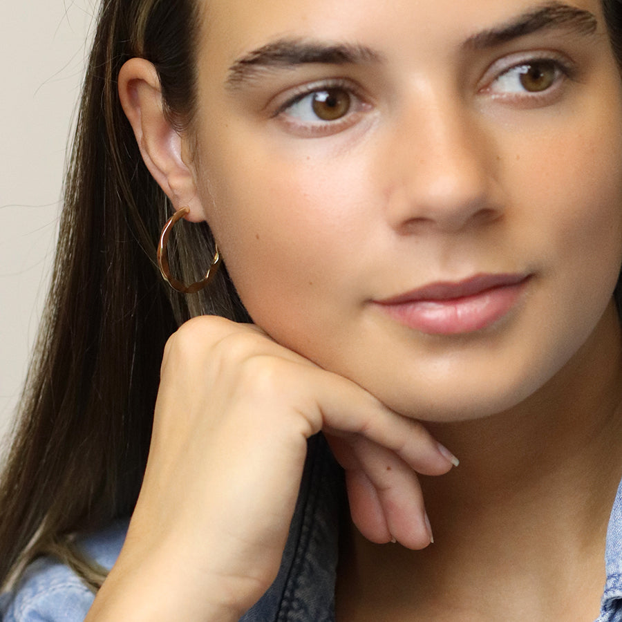 Irregular Hoop | Golden Earrings