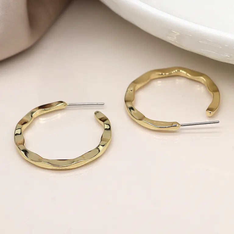 Irregular Hoop | Golden Earrings