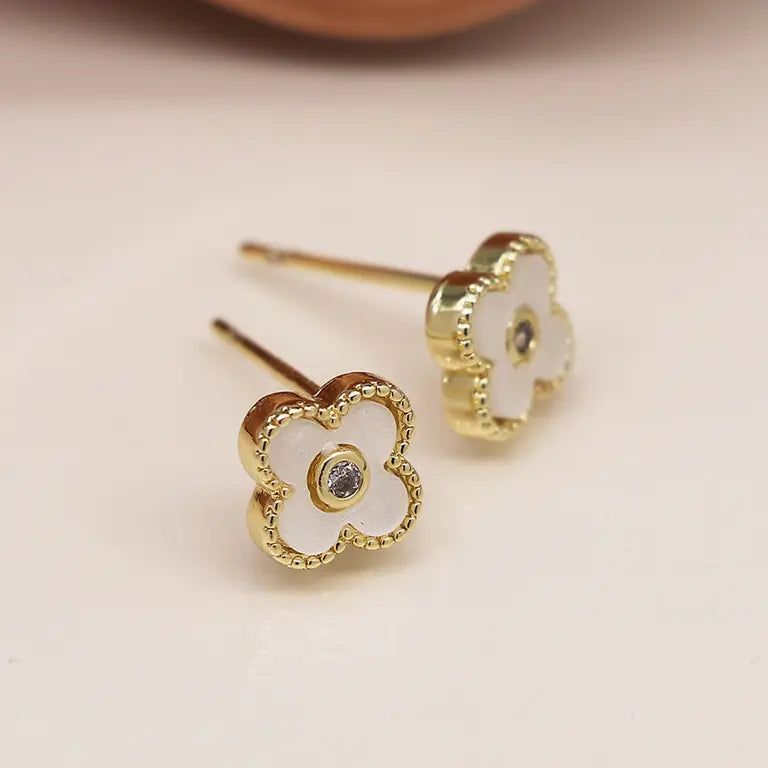 Simple Quatrefoil Studs