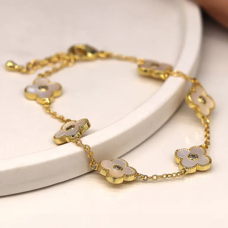 Quatrefoil | Golden Bracelet