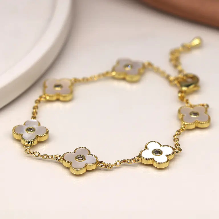 Quatrefoil | Golden Bracelet