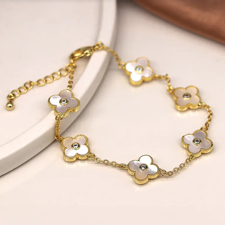 Quatrefoil | Golden Bracelet