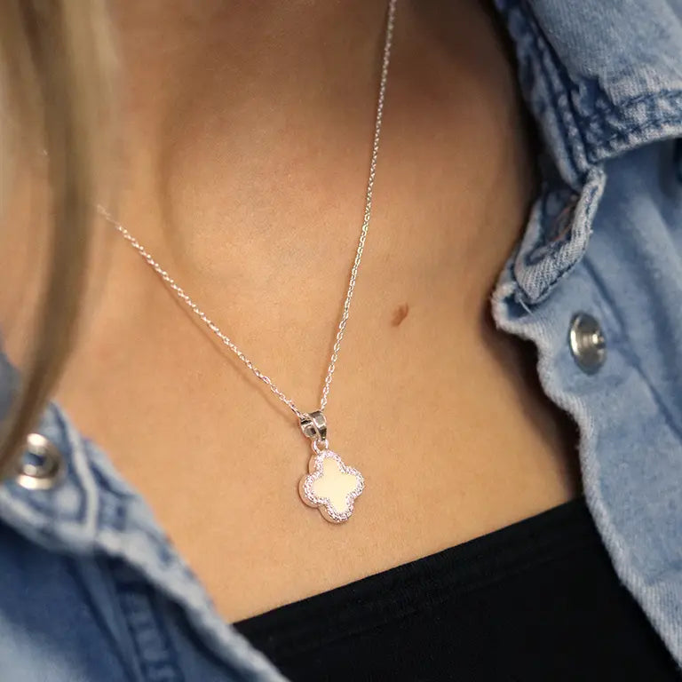 Quatrefoil Necklace | Silver
