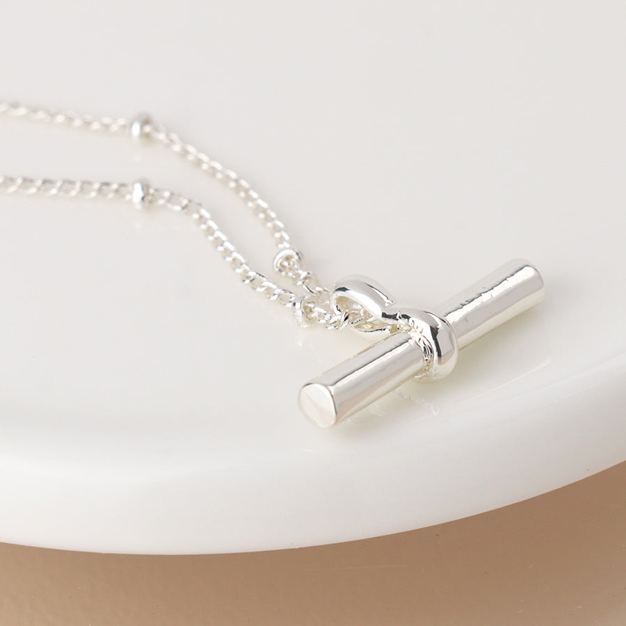 Silver T-Bar | Necklace