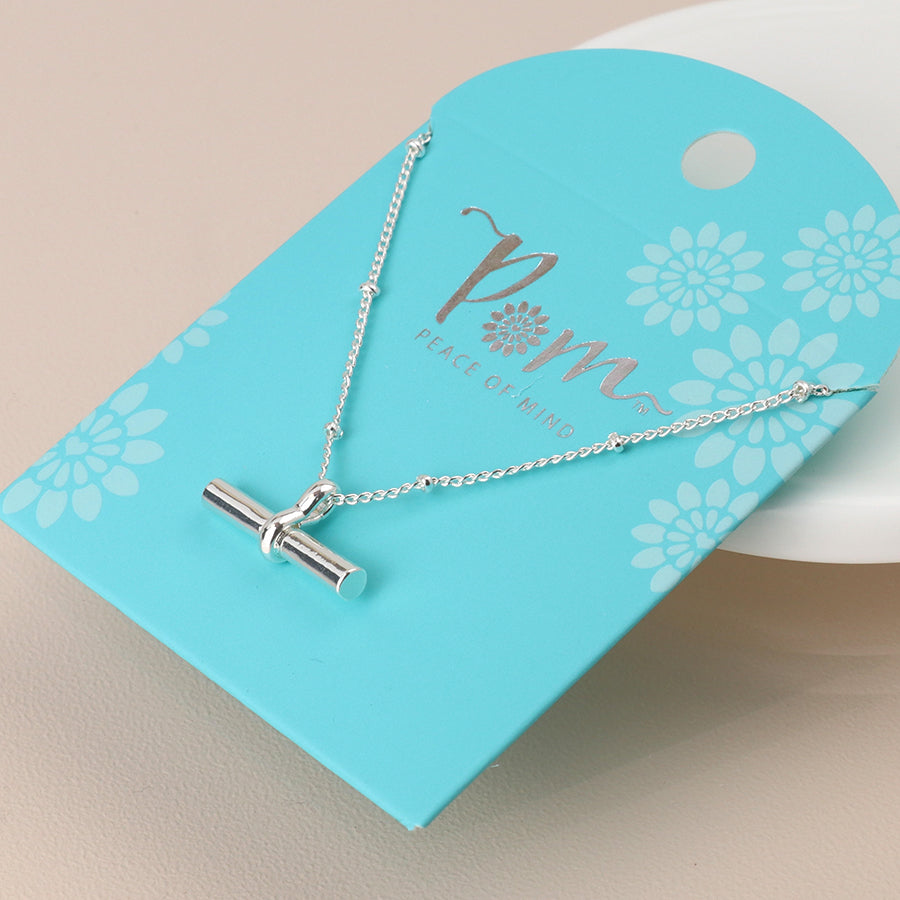 Silver T-Bar | Necklace