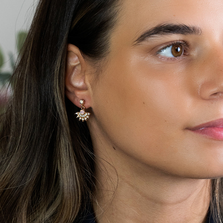 Fan Drop Earrings