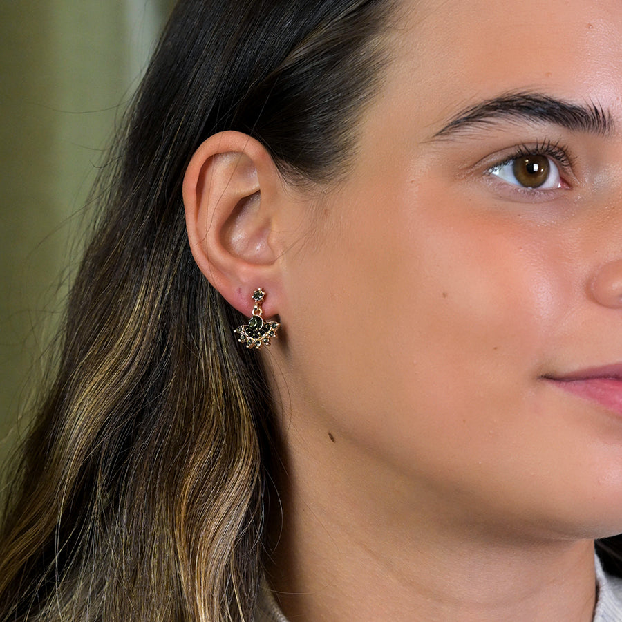 Fan Drop Earrings