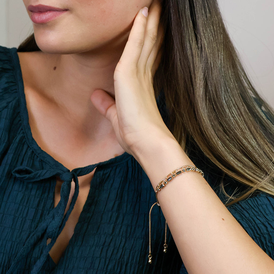 Gold Chains Bracelet