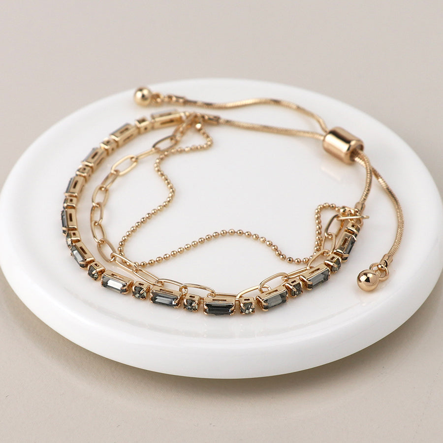 Gold Chains Bracelet