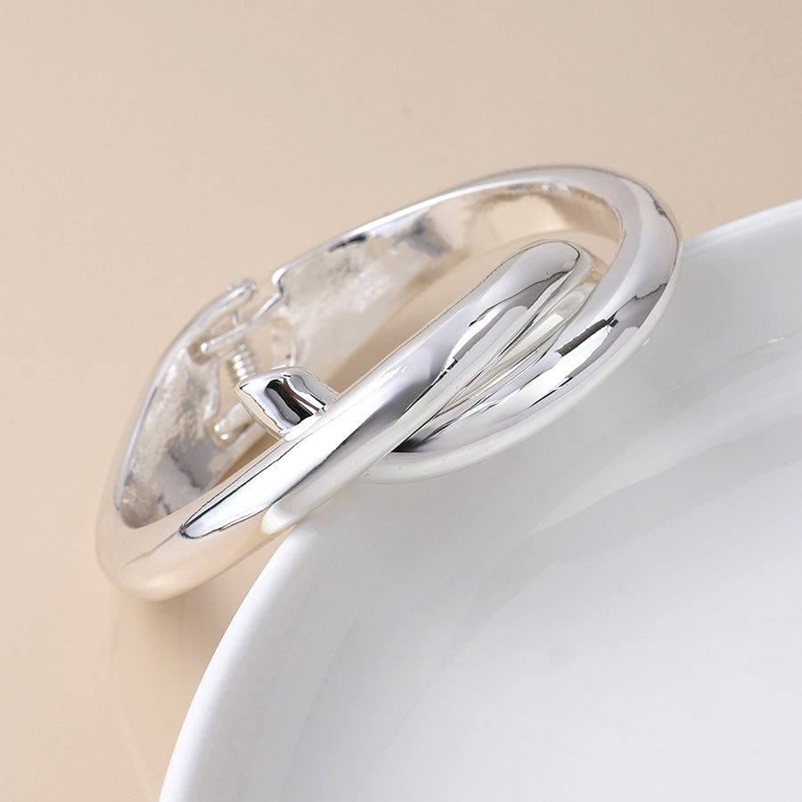 Crossover Hinged Bracelet