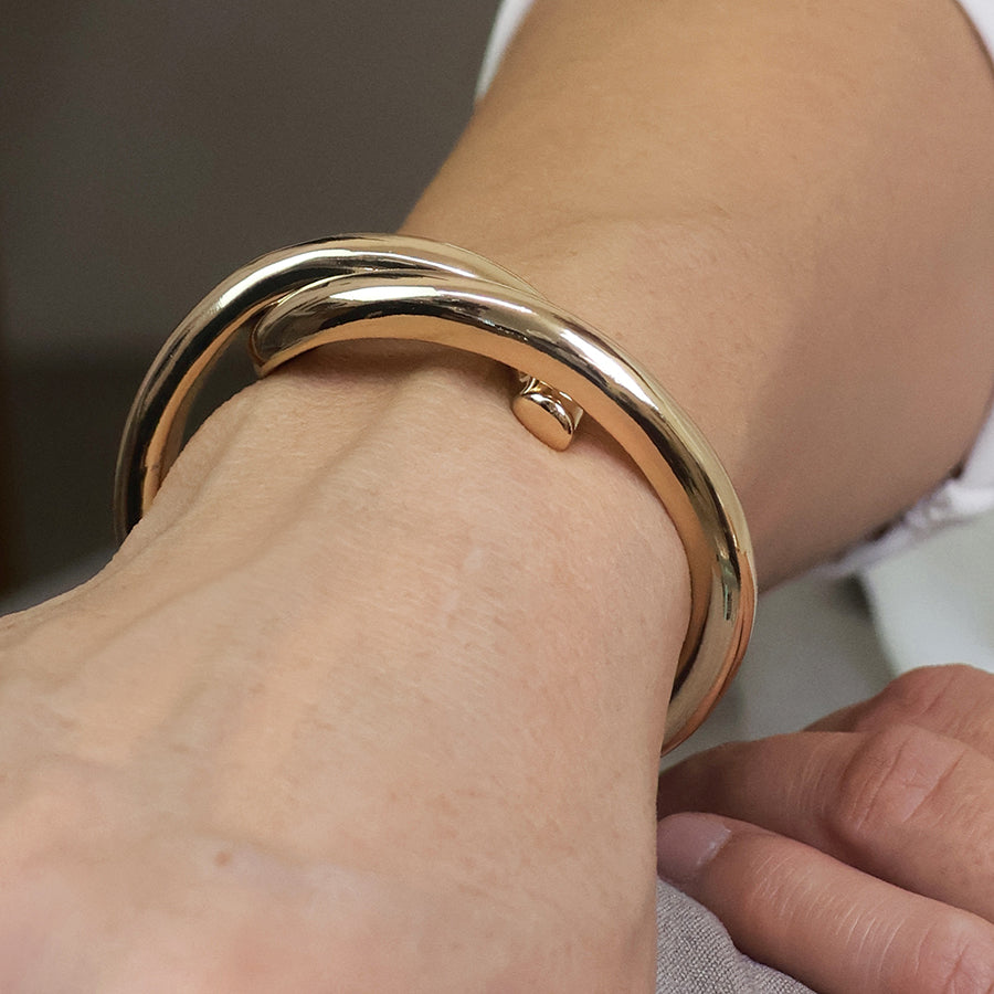 Crossover Hinged Bracelet