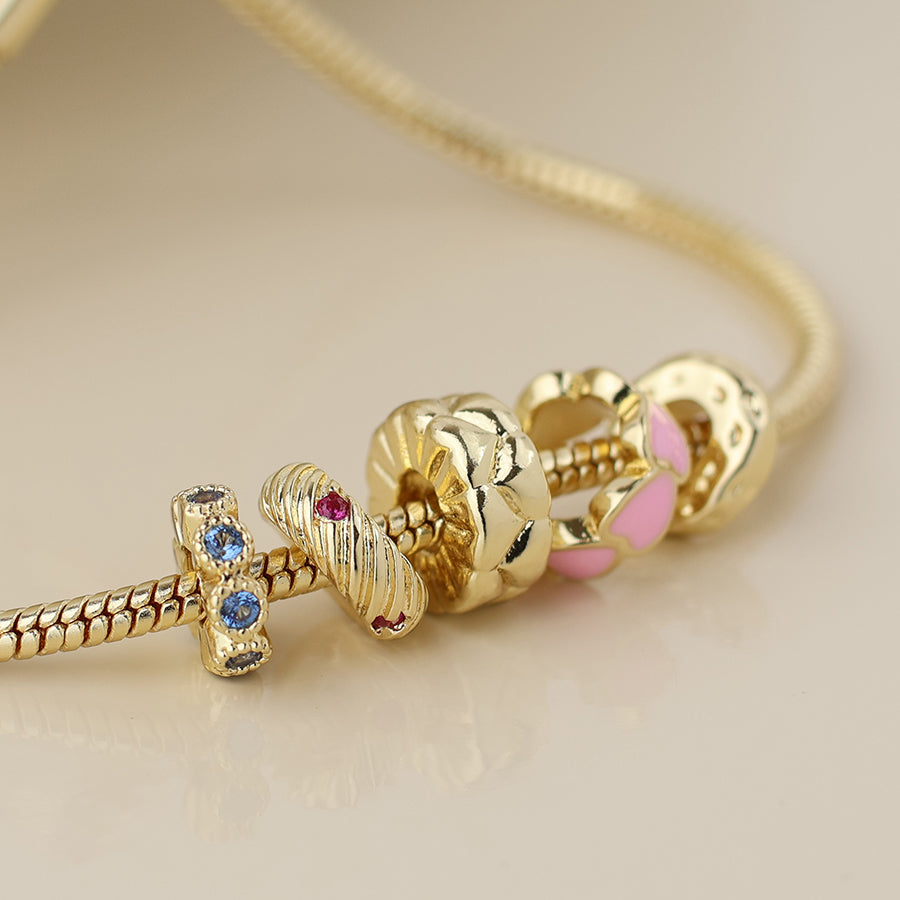 Multi Ring Bracelet With Crystals
