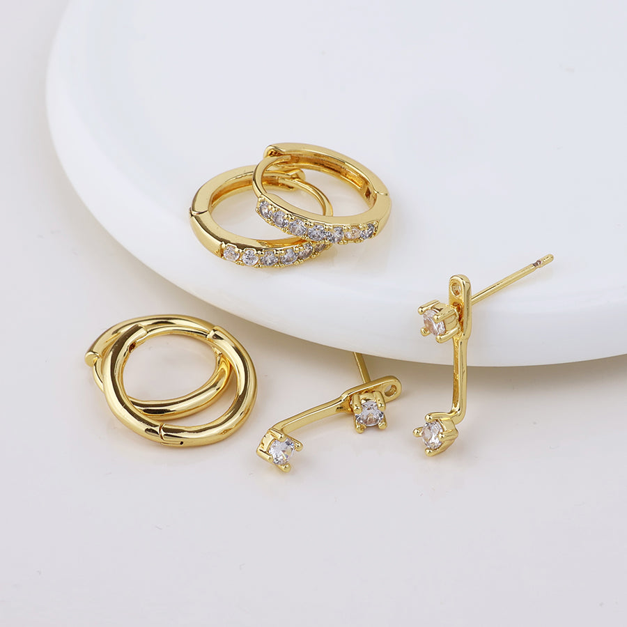 Izzy Hoop & Crystal Lobe Hugger | Earring Set