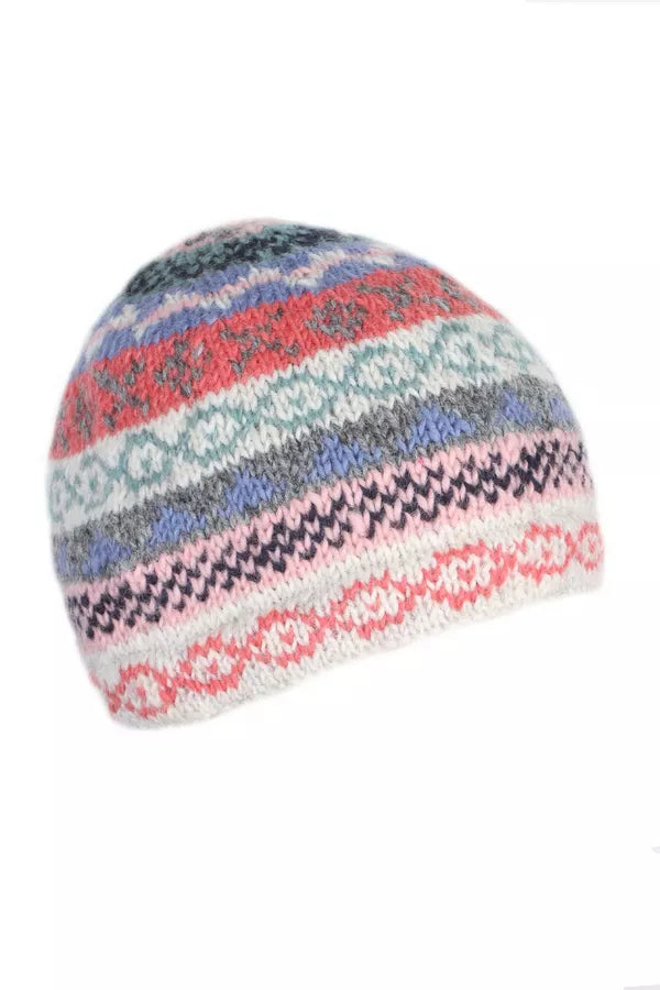 Classic Fairisle Beanie Oatmeal