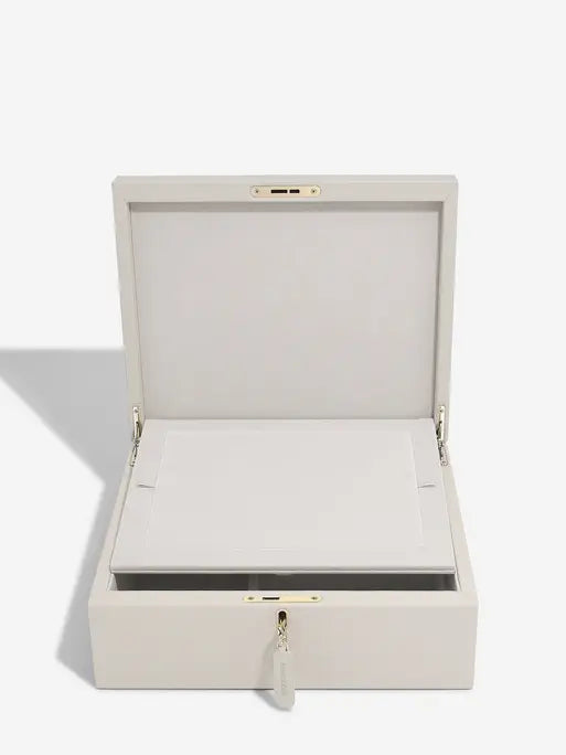 Oatmeal Medium Luxury Photo Jewellery Box