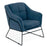 Kevin Blue Accent Chair