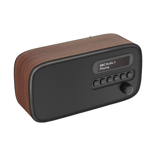 VQ Portable DAB + Digital Radio - Walnut