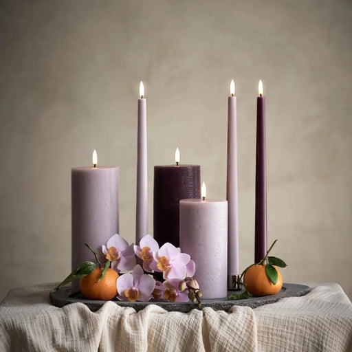 Light Lavender | LED Small Pillar Candle