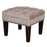 Stone Winged Arm Chair & Footstool