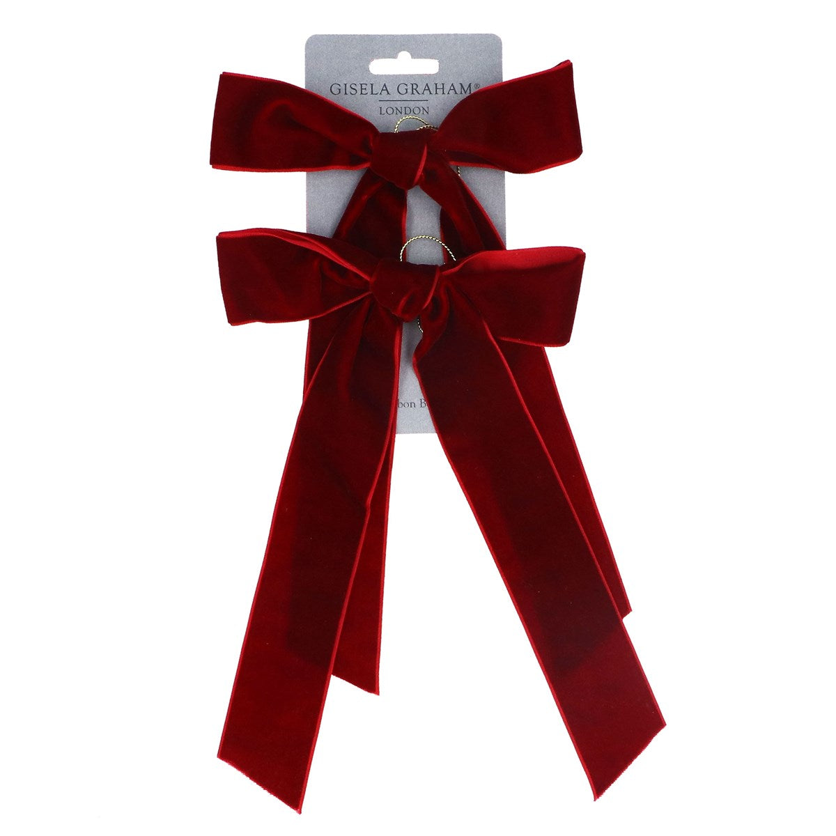 Velvet Hanging Bow | Set of 2