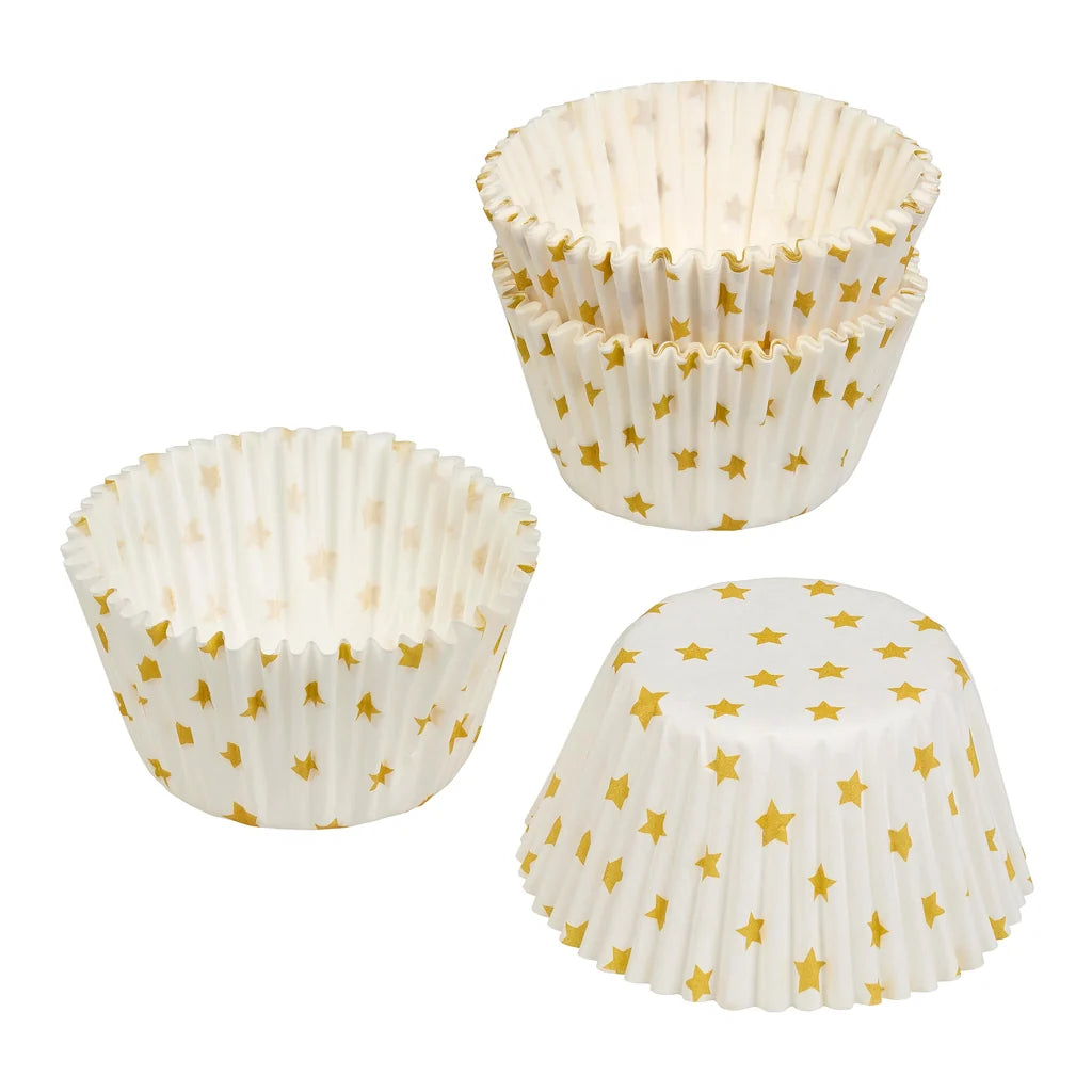 Cupcake Cases | Gold Star